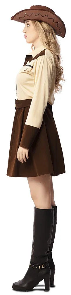 Disfraz de Vaquera con Falda para Mujer Vaquero EuroCarnavales